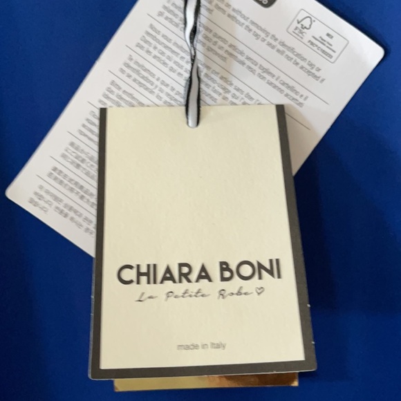 CHIARA BONI Made in Italy ARAYA Dress Royal Blue Small - Picture 5 of 8